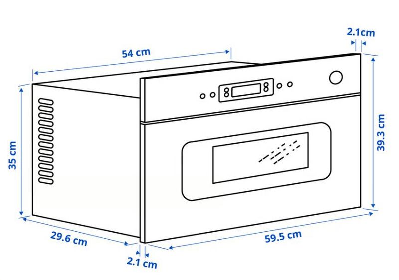 MATTRADITION Mikrobølgeovn, IKEA 300 hvit!