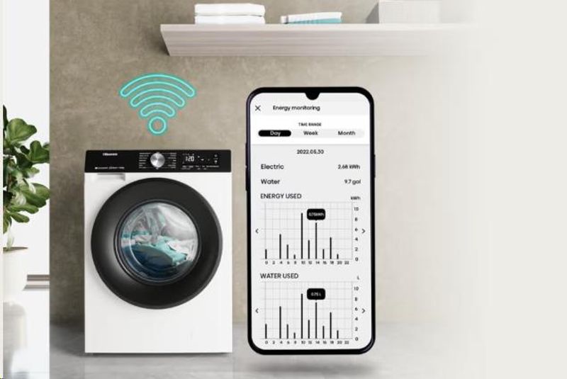 Hisense vaskemaskin med tørketrommel HWD3S1X614 (10.5/6kg)
