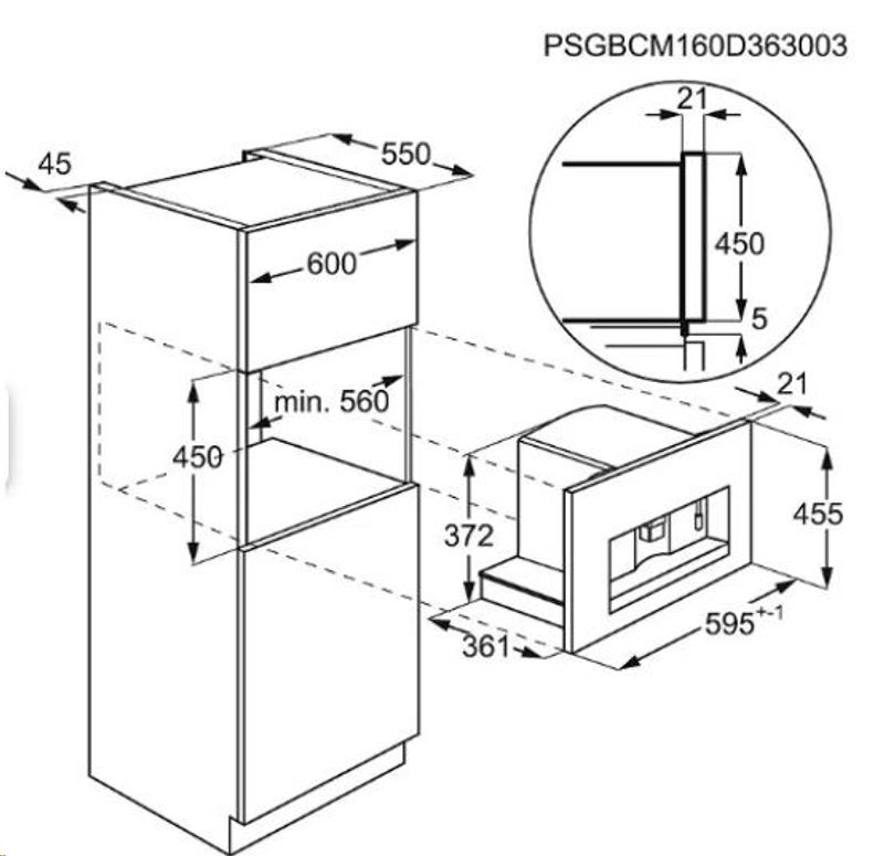 AEG KKE884500B KAFFEMASKIN
