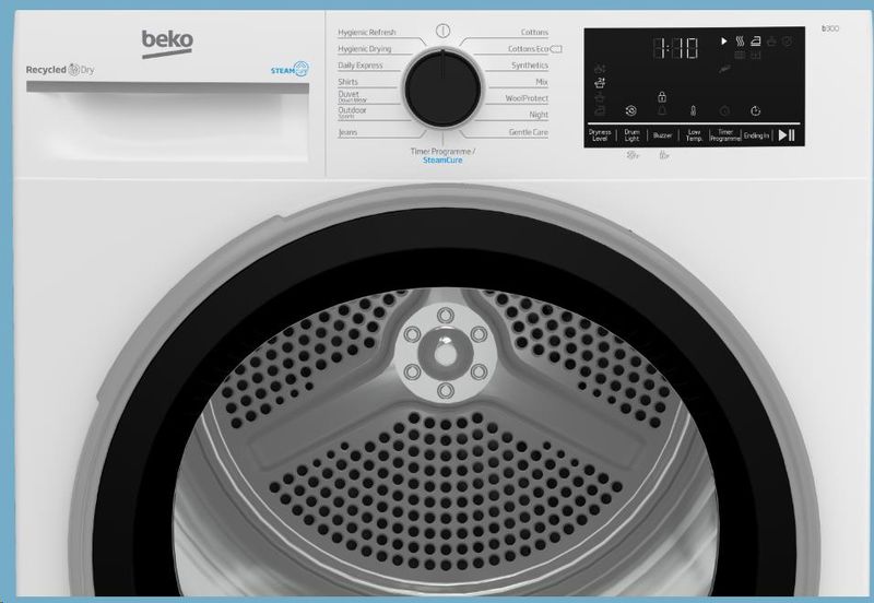 Beko BTBC44XB1: Tørketrommel (Varmepumpe, 10 kg)